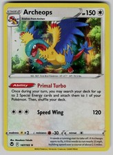 Archeops 147/195 Holo Rare Silver Tempest Pokemon Holo Near Mint
