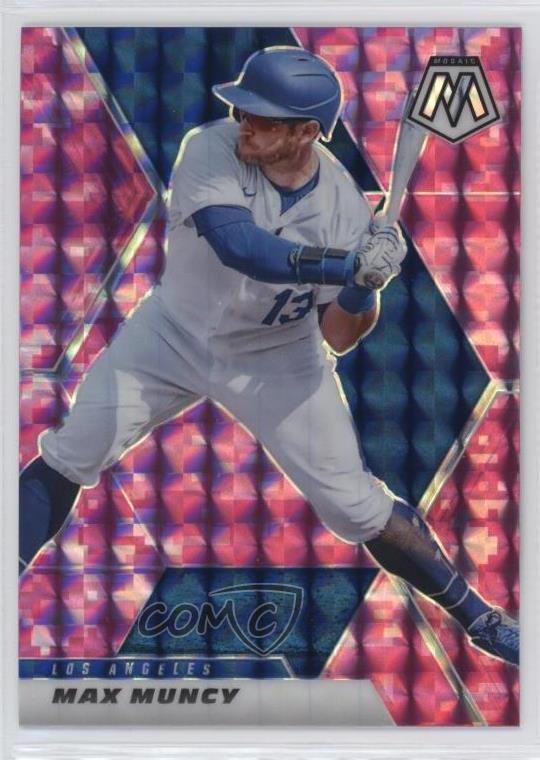 2021 Panini Mosaic Pink Camo Mosaic Prizm Max Muncy #28 0zg6