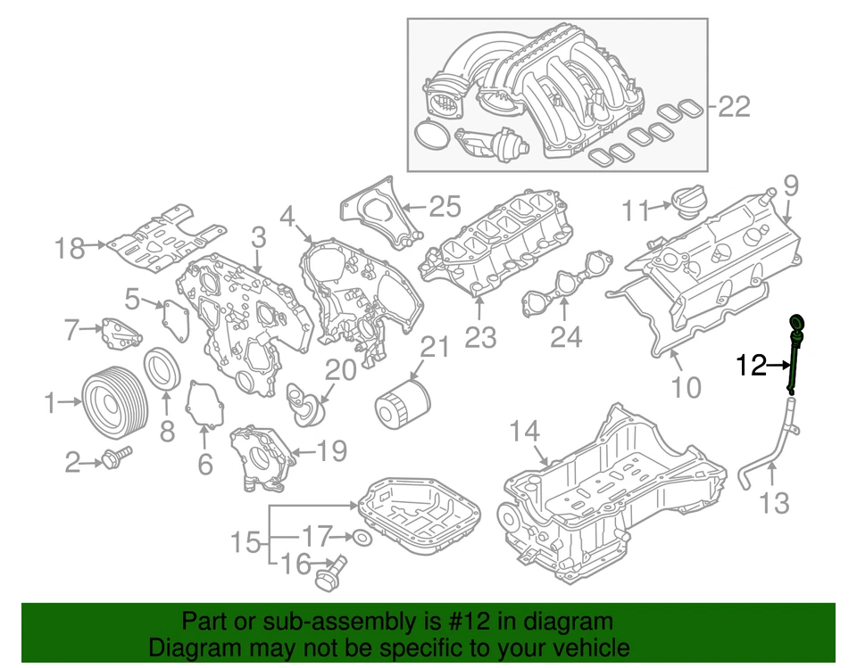 Genuine Nissan Engine Oil Dipstick 11140-EA20B - Image 2 of 2