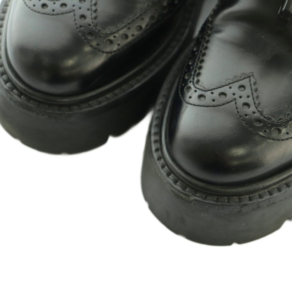 CELINE Flat Shoes Women's Size 36.5 Black Leather image 3