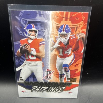 2025 topps signature class football Paramount Pairings Bo Nix Courtland Sutton