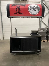 IRP PORTABLE ROLLING PLASTIC BEVERAGE / KEG CART 59 1/2" X 30 1/2" INDUSTRIAL