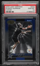 2000 Leaf Certified /1000 Plaxico Burress #243 PSA 10 GEM MT Rookie RC