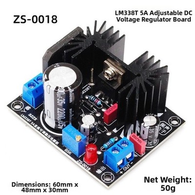 Lineare Spannungsreglerplatine für LM317 LM338T LT1083CP bis zu 7A Ausgang
