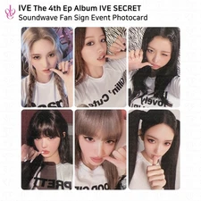 IVE 4th EP Album IVE SECRET Soundwave Fan Sign Photocard WONYOUNG REI LIZ YUJIN