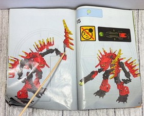 LEGO Hero Factory Xplode 7147 &ndash; Figure w/ Manual (2010 Retired Set Missing Blade
