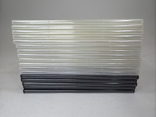 Lot Of 17 Empty Blank Slim Size 5 Black 12 Clear DVD Replacement Cases