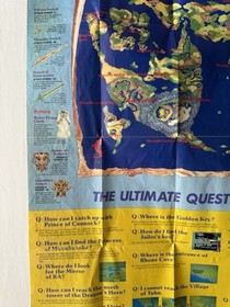 Dragon Warrior II NES - World Map Poster Only - Official Game Insert