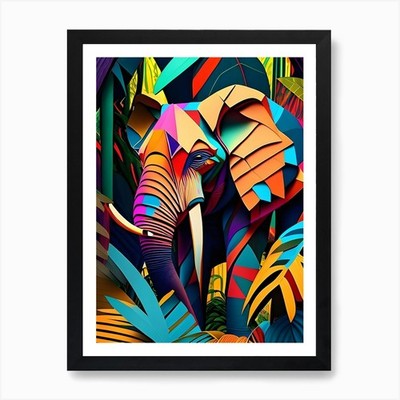 Elephant2 Art Print Framed Wall Art Poster Canvas Print Picture