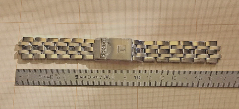Bracelet TISSOT acier PRS 200 band strap steel run montre vintage PRS 200 - Photo 2/4