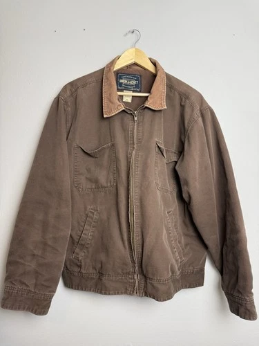 Vintage Union Jacket Brown Canvas Workwear Jacket XL - product listing photo