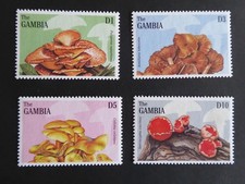 Znaczki motywy grzybowe, Gambia, nr 2618-2621 postfr.