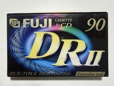 Fuji DR ll 90 Posizione 2 Chrome, Audio Cassetta Vergine Nastro Sigillato Nuovo