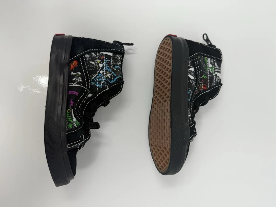 Zapatos Vans X Disney 100 Villanos Sk8-HI Niño Pequeño Talla 7.5 Raro Colaboración Disney Foto 4 de 4