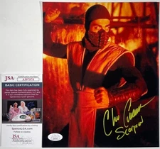 Chris Casamassa Signed Mortal Kombat Scorpion 8x10 Photo  Authentic Auto JSA COA