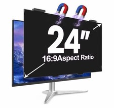 24 Inch Monitor Privacy Screen 16:9 Anti Blue Light Magnetic Filter