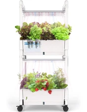 Hydroponics Growing System,28Pods Indoor Herb Garden with LED Grow Light,Hydr...