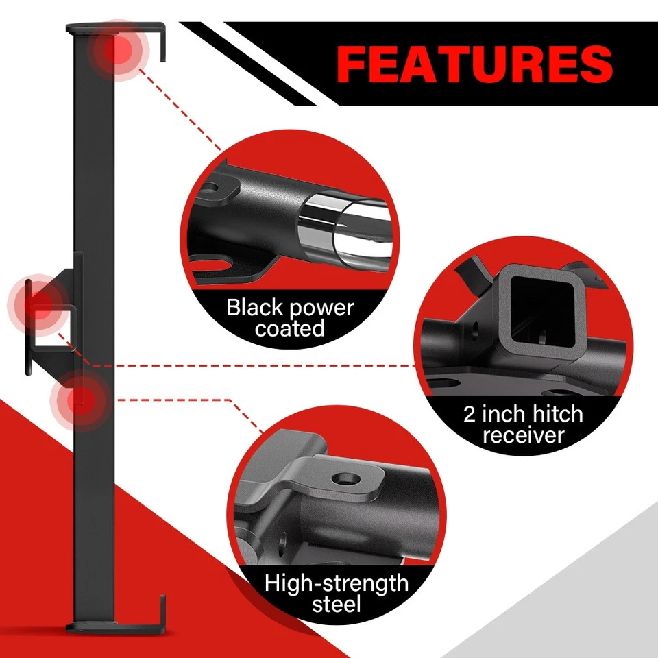 Class 3 Trailer Tow Hitch 2'' For 2007-2017 GMC Acadia [Include 2017 limited] - Image 3 of 4