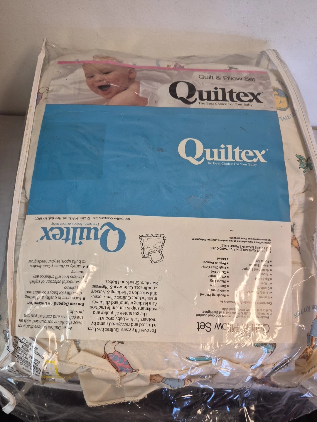 Beatrix Potter Quiltex Nursery Bedding Quilt Comforter & Pillow NEW OLD STOCK
Opens in a new window