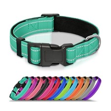 Refective Dog Collar, Soft Neoprene Padded Pet Collar for Small, Medium, Larg...