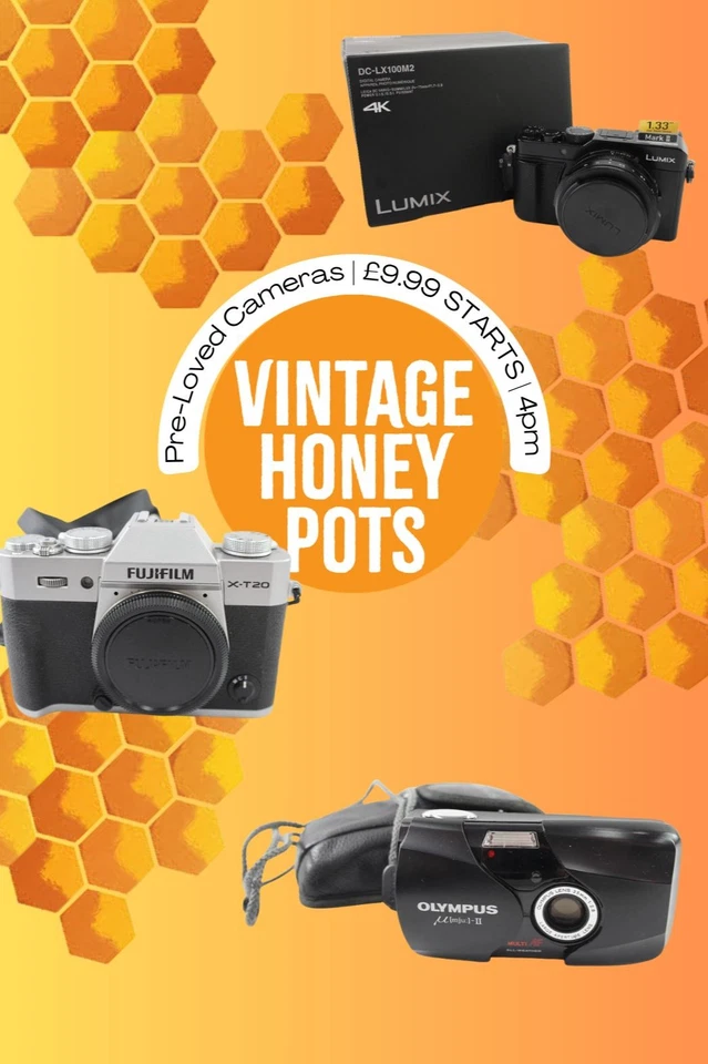 Vintage Cameras Sale £9.99 Starts Sunday 9th Aug at 4pm