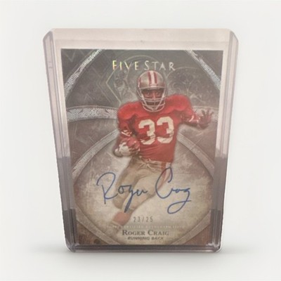 2014 Topps Five Star Roger Craig Autograph Rainbow #FSA-RC /25 49ers NFL