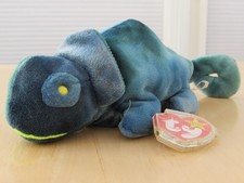 Rainbow the Chameleon (blue) soft stuffed toy | Ty Beanie Babies