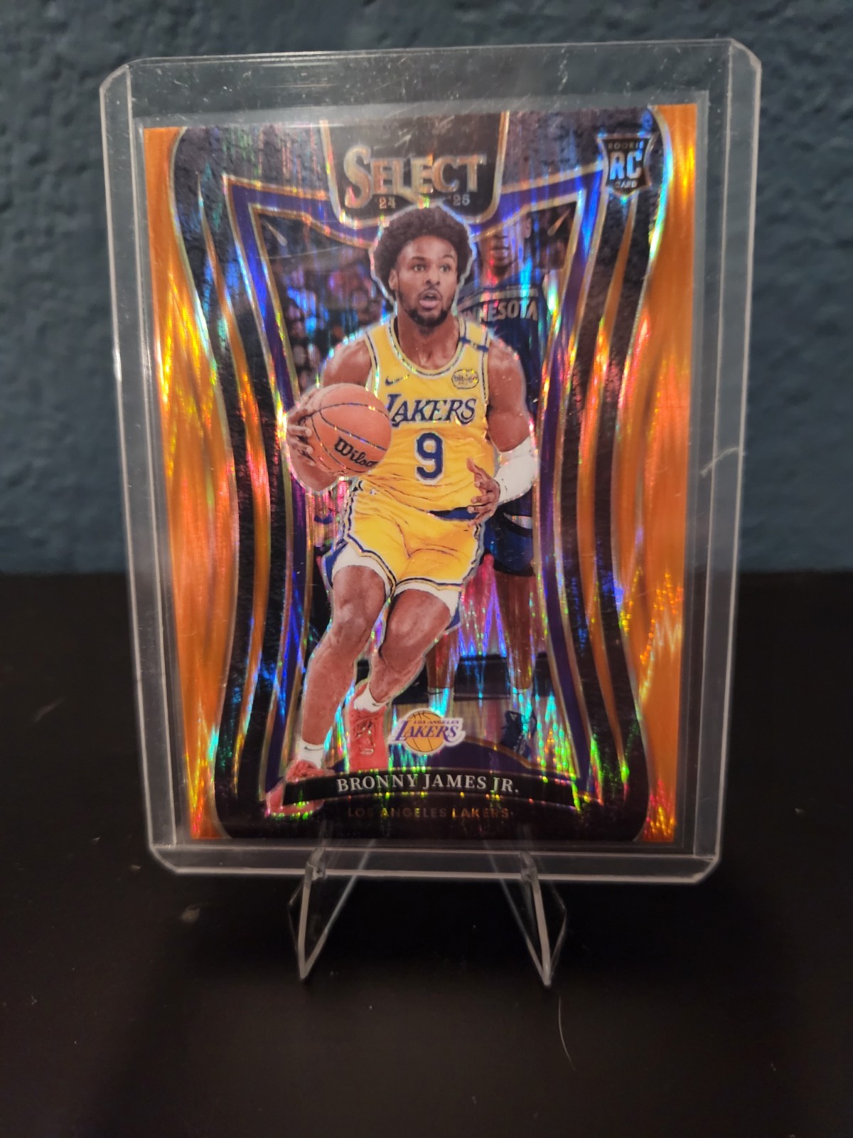 2024-25 Panini Select Mezzanine Bronny James #369 Orange Flash Prizm (RC)