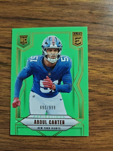 2025 Donruss Elite Abdul Carter Lime Green /999