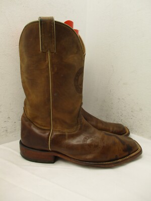 Nocona Boots MDALA12 Brown Leather Alabama Crimson Tide Western Boots Mens 9.5 D