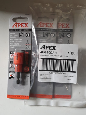 Crescent AUGBQ2A-1 pk of 3 ea u-GUARD Covered Q R Bit Holder 1/4in x 2-1/4