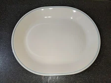 Corelle Ivory Blue English Breakfast Platter Abundance EUC