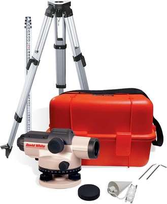 David White AL8-26 26X Automatic Level Kit (Inches)