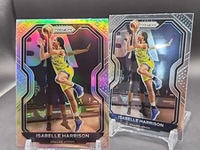 Isabelle Harrison - 2021 WNBA Prizm - Silver Prizm And Base #22 - Dallas Wings