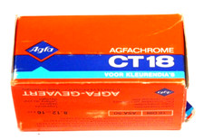 AGFACHROME CT18 ROLL FILM-120 SIZE-WITH INSTRUCTIONS AND PROCESSING ENVELOPE.