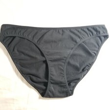 Victoria's Secret PINK Bikini Medium Cotton Blend Black Vtg