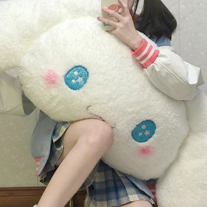 Anime Cinnamoroll Muñeca de Peluche Peluche Enorme Almohada Cojín Dormitorio Niña Kawaii Foto 3 de 4