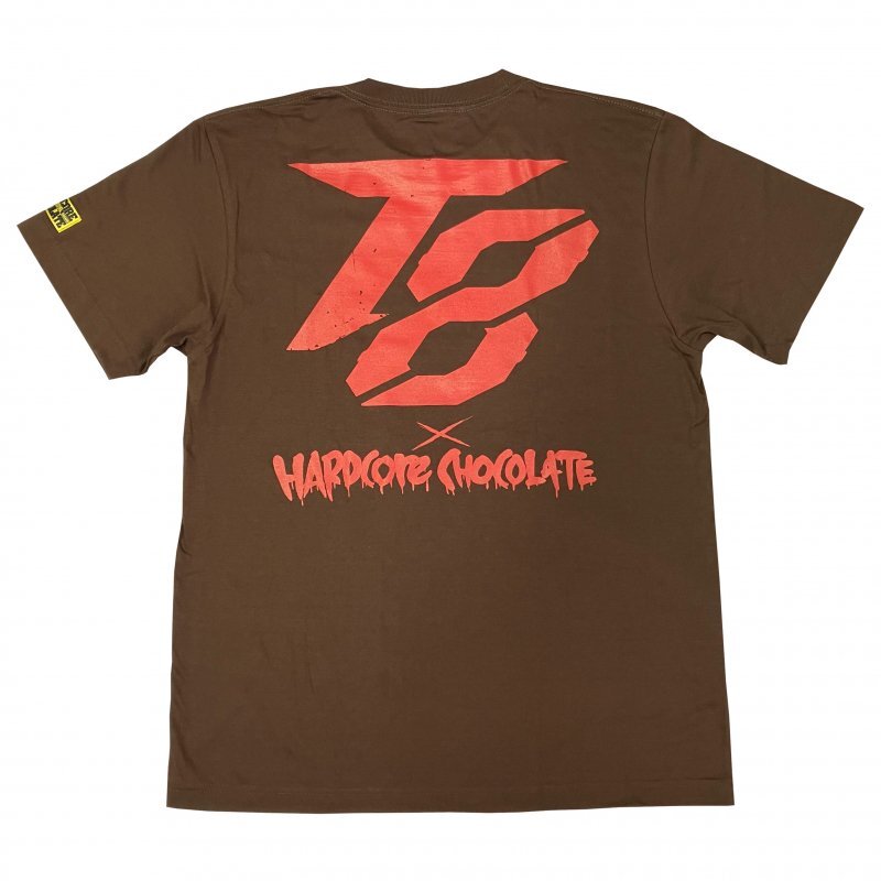 Tekken 8 x Hardcore Chocolate KUMA T-shirt Dark Brown Cotton Japan