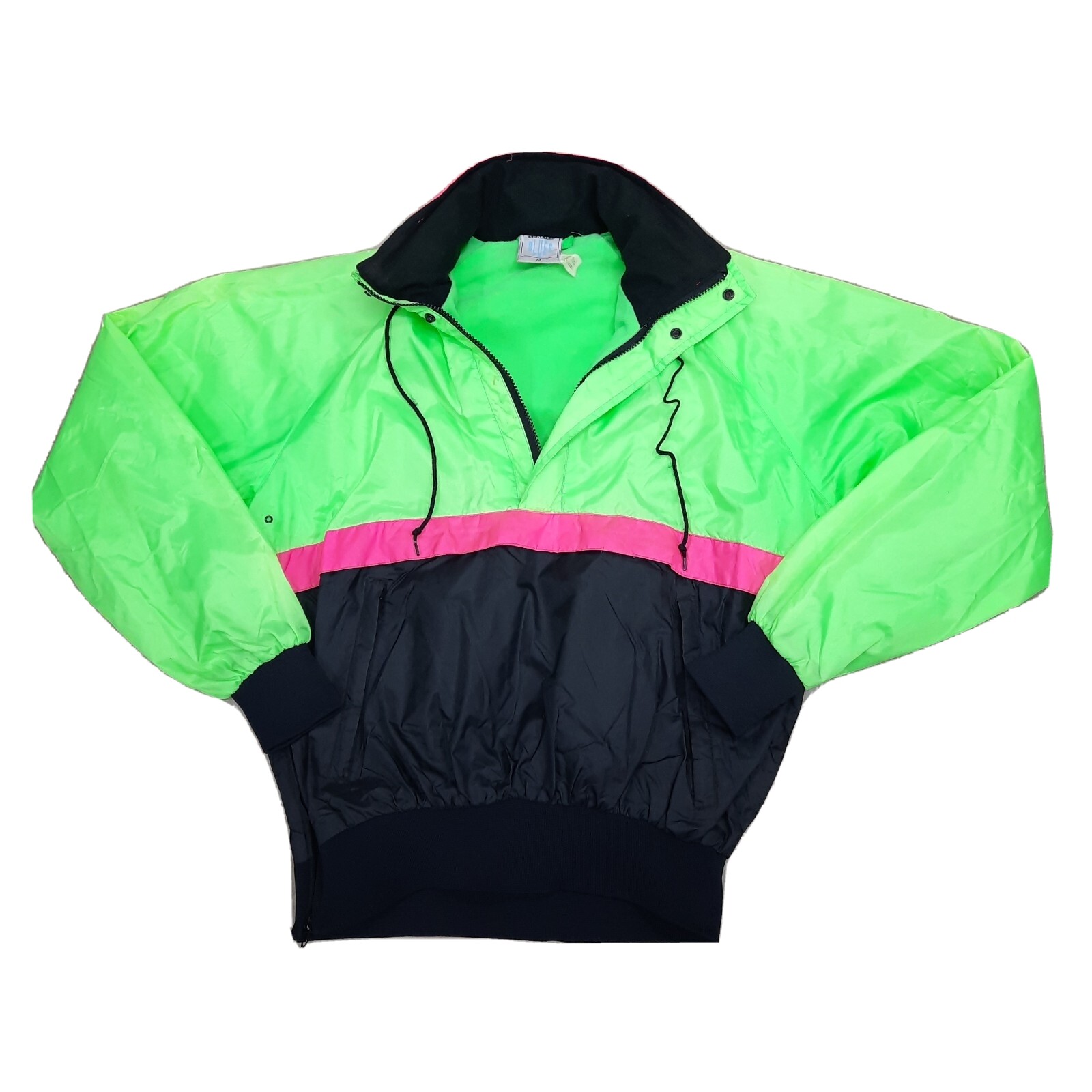 VTG 80s 90s Seattle Blues Neon Green 
