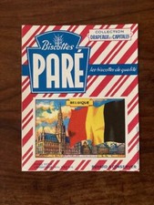 BUVARD BISCOTTES PARE DRAPEAUX ET CAPITALES/BELGIQUE