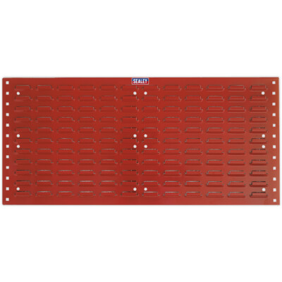 2er Pack - 1000 x 500 mm Rot Lamelle Wandmontage Lagerbehälter Platte - Lagerwanne