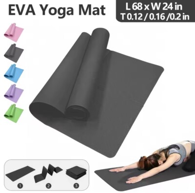 Foldable Yoga Mat Eco Friendly EVA Folding Travel Fitness Exercise Mat For Yoga