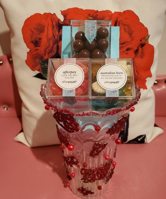 Handmade vase with chocolate and candy eBay