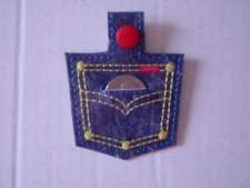 ALDI Theme Quarter Keeper / Holder Jean Pocket SHAPE  Keychain