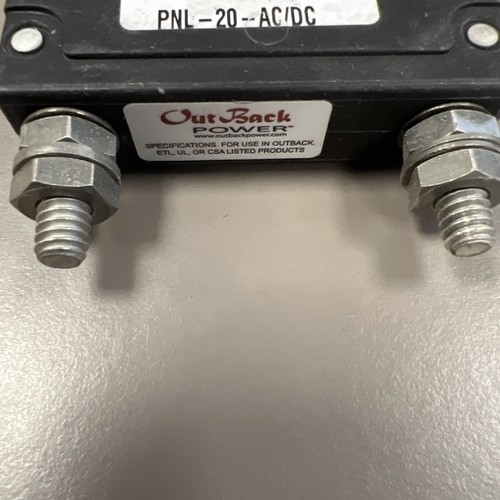 OutBack Power 20 AMP DC Panel Mount Circuit Breaker PNL-20-DC - FREE SHIPPING! - Picture 5 of 5