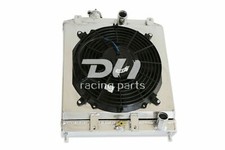 2core Aluminum Radiatorshroud12fan Fits 1992-2000 Honda Civicdel Solintegra