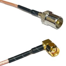 RG316 DVB TV Pal Male to SMA MALE ANGLE RF Cable Rapid-SHIP LOT