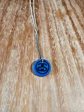 Stussy Key Holder Charm Pendant Necklace Vintage Chain Hang Tag Dog Ring Rare DS