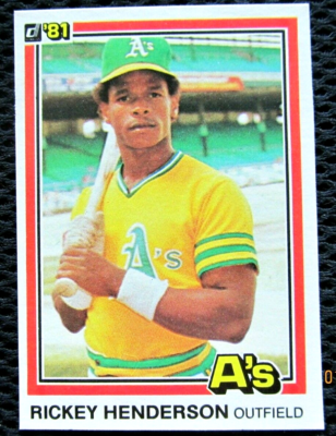 1981 Donruss - Rickey Henderson #119 for sale online | eBay