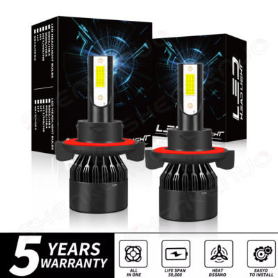 2x H13/9008 LED Headlight Bulb For Kia Soul 2014 2015 2016 2017 2018 2019 Hi/Low